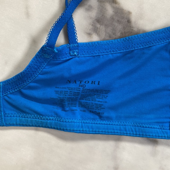 Natori Blue Lace Underwire Bra 34D - Picture 5 of 6